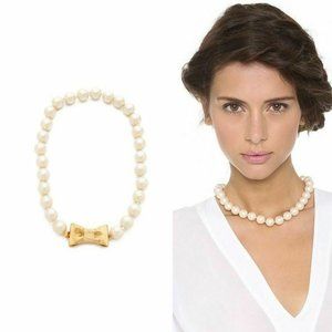 Kate Spade Pearl Necklace With Bow